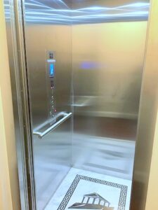 Interior of Residential Elevator in New Jersey townhouse