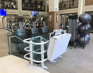 Wheelchair Lift in Fitness Center