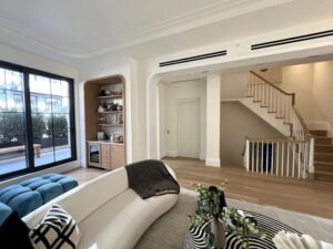 Residential Elevator in a living room in Brooklyn, NJ with its doors closed