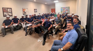 Group picture of our Staff during safety training
